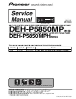 Preview for 1 page of Pioneer DEH-P5850MPH Service Manual