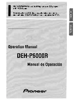 Preview for 1 page of Pioneer DEH-P6000R Operation Manual