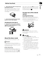 Preview for 7 page of Pioneer DEH-P6000UB - Radio / CD Operation Manual