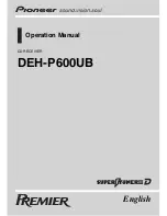 Pioneer DEH-P600UB - Premier Radio / CD Operation Manual preview