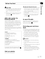 Preview for 7 page of Pioneer DEH-P600UB - Premier Radio / CD Operation Manual