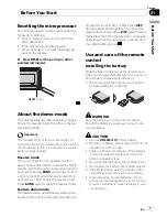 Предварительный просмотр 7 страницы Pioneer DEH-P6050UB Operation Manual