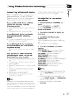 Предварительный просмотр 27 страницы Pioneer DEH-P6100BT - Radio / CD Operation Manual