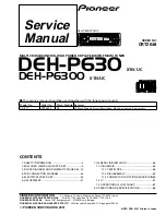 Pioneer DEH-P6300, DEH-P7300 Service Manual preview