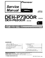 Pioneer DEH-P6300R Service Manual preview