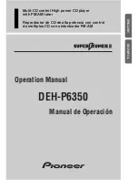 Pioneer DEH-P6350 Operation Manual предпросмотр