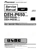 Pioneer DEH-P6500 Service Manual preview