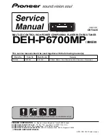 Pioneer DEH-P6700MP Service Manual предпросмотр