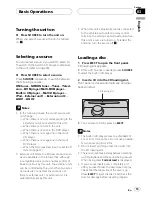 Preview for 13 page of Pioneer DEH-P6800MP Operation Manual