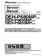 Preview for 1 page of Pioneer DEH-P6800MP Service Manual