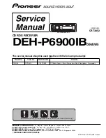 Pioneer DEH-P6900IB/XN/EW5 Service Manual preview