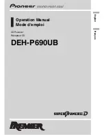 Pioneer DEH-P690UB - Premier Radio / CD Operation Manual preview