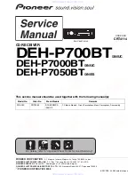 Preview for 1 page of Pioneer DEH-P7000BT UC Service Manual