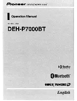 Preview for 1 page of Pioneer DEH-P7000BT XN Operation Manual