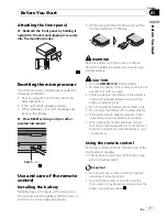 Предварительный просмотр 7 страницы Pioneer DEH-P7050BT XN Operation Manual