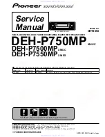 Предварительный просмотр 1 страницы Pioneer DEH-P7500MP Service Manual