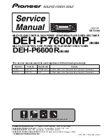 Pioneer DEH-P7600MP Service Manual preview