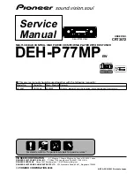Preview for 1 page of Pioneer DEH-P77MP Service Manual
