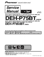 Preview for 1 page of Pioneer DEH-P7850BT Service Manual