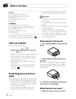 Preview for 8 page of Pioneer DEH-P790BT - Premier Radio / CD Operation Manual