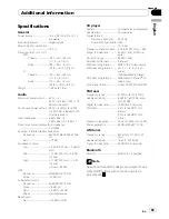 Preview for 69 page of Pioneer DEH-P790BT - Premier Radio / CD Operation Manual