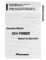 Preview for 1 page of Pioneer DEH-P8000R Operation Manual