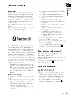 Preview for 7 page of Pioneer DEH-P800BT Operation Manual