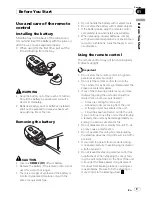 Preview for 9 page of Pioneer DEH-P8100BT Operation Manual