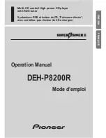 Pioneer DEH-P8200R Operation Manual preview