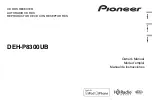 Pioneer DEH-P8300UB Owner'S Manual preview