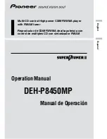 Preview for 1 page of Pioneer DEH-P8450MP Operation Manual