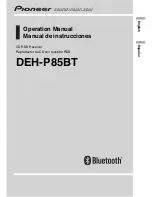 Pioneer DEH-P85BT Operation Manual preview