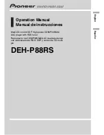 Preview for 1 page of Pioneer DEH-P88RS Operation Manual