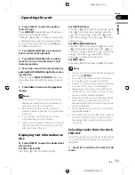 Preview for 17 page of Pioneer DEH-P8950BT Operation Manual