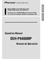 Pioneer DEH-P9400MP Operation Manual preview