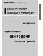 Pioneer DEH-P9450MP Operation Manual preview