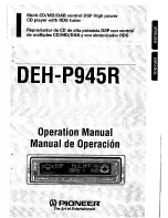 Pioneer DEH-P945R Operation Manual preview