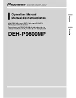 Pioneer DEH-P9600MP Operation Manual preview