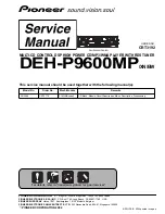 Pioneer DEH-P9600MP Service Manual preview