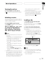 Предварительный просмотр 17 страницы Pioneer DEH-P980BT - Premier Radio / CD Operation Manual