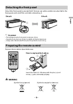 Preview for 5 page of Pioneer DEH-S110UB Operation Manual