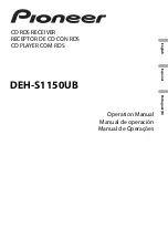 Preview for 1 page of Pioneer DEH-S1150UB Operation Manual