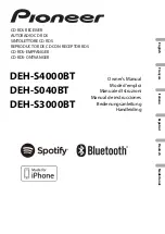 Предварительный просмотр 1 страницы Pioneer DEH-S4000BT Owner'S Manual