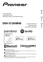 Pioneer DEH-S7200BHS Operation Manual preview