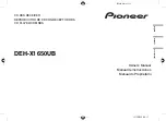 Preview for 1 page of Pioneer DEH-X1650UB Owner'S Manual