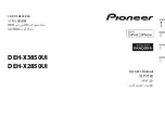 Preview for 1 page of Pioneer DEH-X2850UI Owner'S Manual