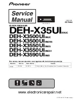 Pioneer DEH-X3500UI Service Manual preview