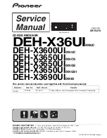 Предварительный просмотр 1 страницы Pioneer DEH-X3650UI Service Manual