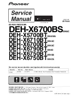 Pioneer DEH-X5700BT/XNEW5 Service Manual предпросмотр