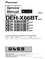 Preview for 1 page of Pioneer DEH-X6600BT Service Manual